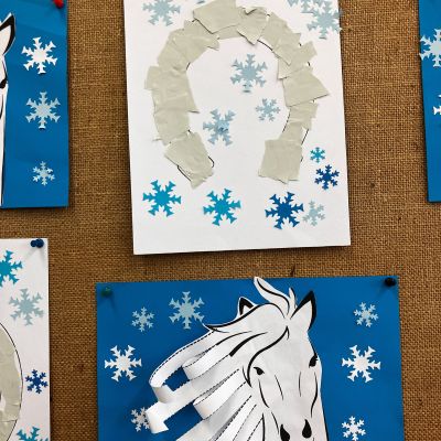 Martin na bílém koni