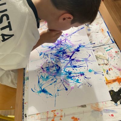 II. oddělení - rozfoukávání barev