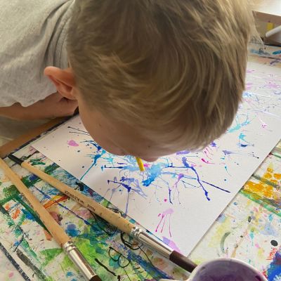 II. oddělení - rozfoukávání barev