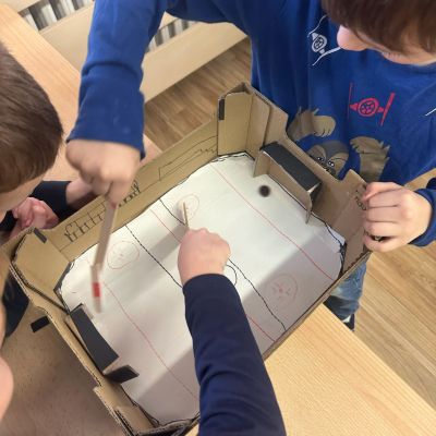 tvoření - zimní stadion