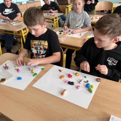 PČ - 3. a 5. ročník - modelína Velikonoce 