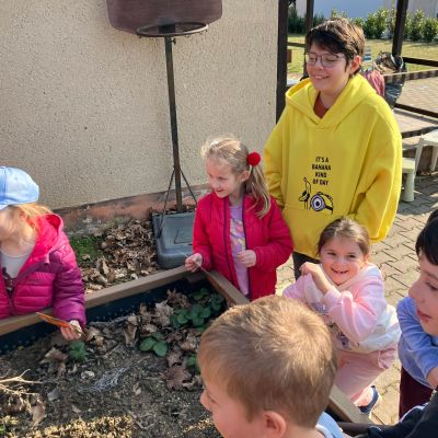 školní zahrádka v&nbsp;MŠ