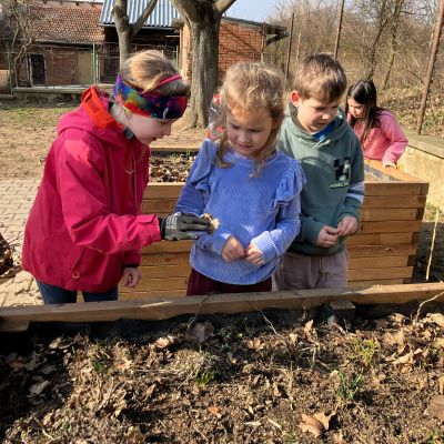 školní zahrádka v&nbsp;MŠ