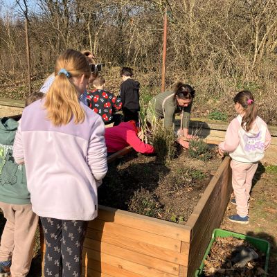 školní zahrádka v&nbsp;MŠ