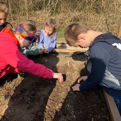 školní zahrádka v&nbsp;MŠ