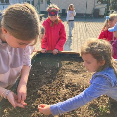 školní zahrádka v&nbsp;MŠ