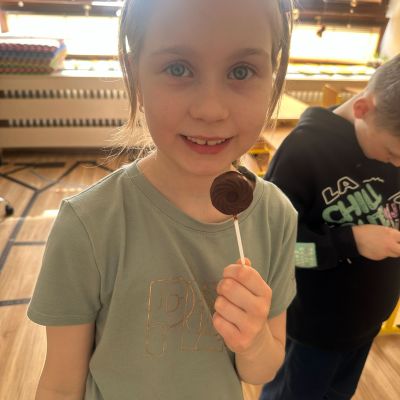 čokoládová lízátka