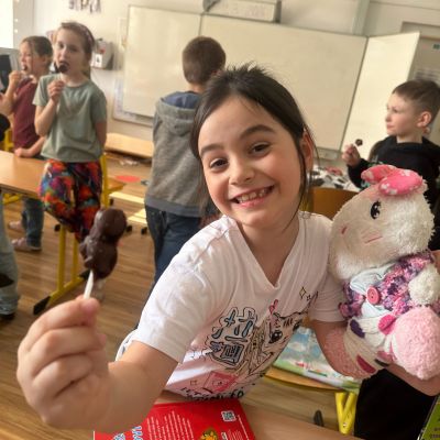 čokoládová lízátka